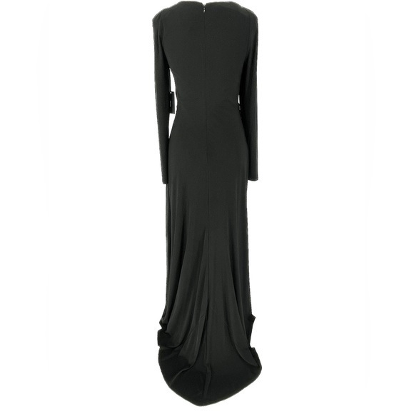VERA WANG Women's Long Sleeve Matte Jersey Cowl Neck Gown / Size 6, 8, 14 NWT - Picture 4 of 11